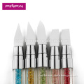 New products 5pcs soft nib coloful nail brush set